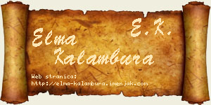 Elma Kalambura vizit kartica